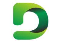Letter D logo design green
